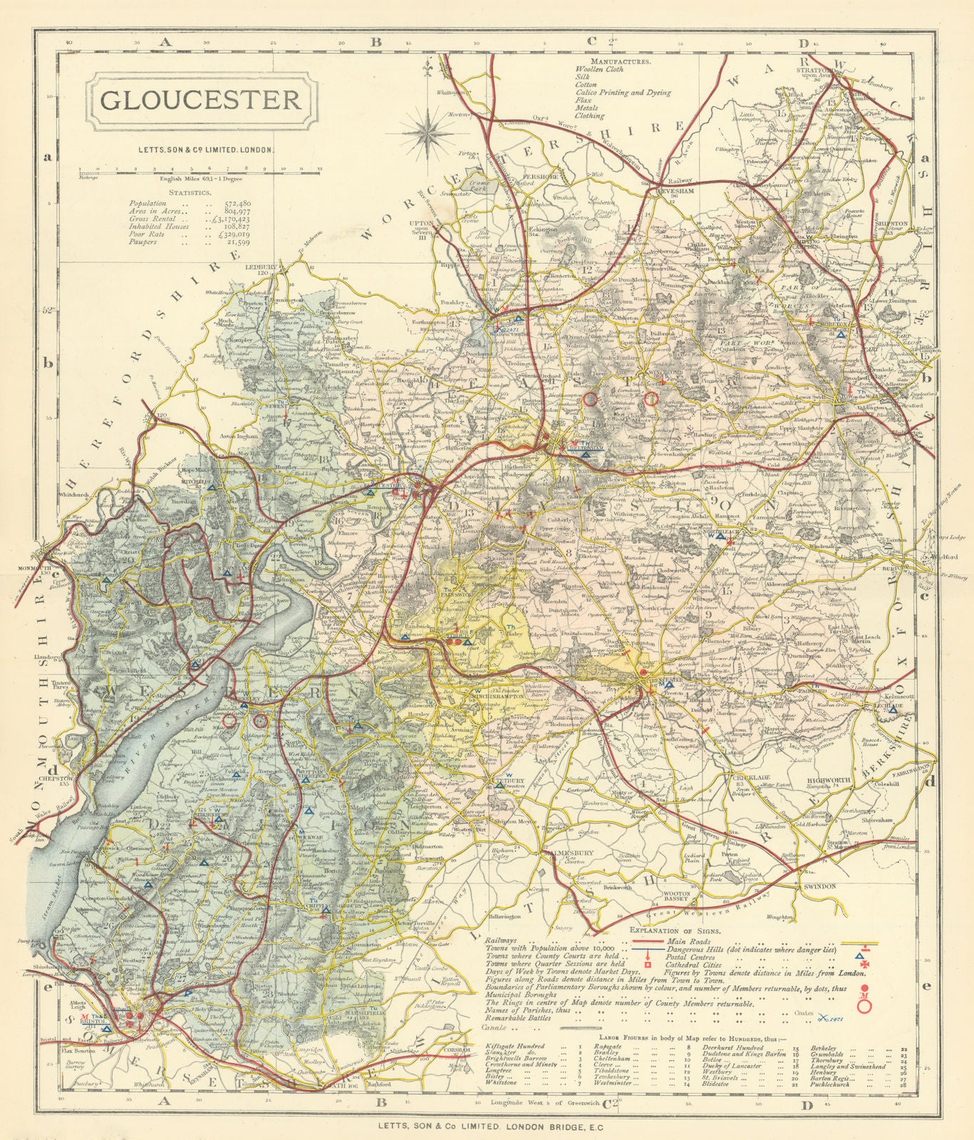 County Map Showing Post Towns Market Days LETTS 1884 P 7 032211a Ee03a981 4255 40dd B761 