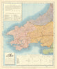 South West Wales showing Post Towns & Market Days. LETTS 1884 old antique map