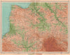 NORTH DEVON/EAST CORNWALL. Bideford Launceston Bodmin Moor Clovelly 1939 map