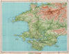 PEMBROKESHIRE. Milford Haven St David's Pembroke Haverfordwest. LARGE 1939 map