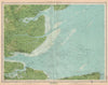 THAMES ESTUARY. Medway Southend-on-Sea Sheerness Margate Clacton.LARGE 1939 map
