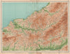 SOUTH WEST WALES. Cardigan Pembrokeshire Carmarthen Llandilo Newport 1939 map