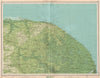NORFOLK BROADS (NORTH) . Cromer Norwich Great Yarmouth Dereham. LARGE 1939 map