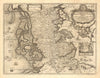 DUCATUS SLESWICUM SIVE IUTIA AUSTRALIS. Schleswig Jutland Kiel BLAEU c1667 map