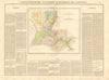 'Louisiane'. Louisiana. Maison Rouge/de Bastrop land claims. BUCHON 1825 map