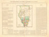 Illinois state map. Shows Indian frontiers & settlements. BUCHON 1825 old