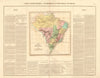'Brésil'. Brazil. BUCHON 1825 old antique vintage map plan chart