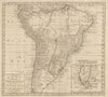 'Kaart van het Onderkoningschap van Peru'. South America. TIRION 1765 old map