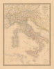 'L'Italie comprenant La Suisse, Le Tyrol…'. ANDRIVEAU-GOUJON. Italy 1846 map