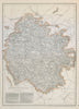 HEREFORDSHIRE. Antique county map. Showing exclaves & railways. WELLER c1865