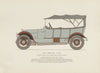 Argyll 15/30 touring car (1914) motor car print by George Oliver. Scotland 1959