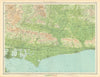 WEST SUSSEX Portsmouth Chichester South Downs Hove Worthing Bognor 1939 map