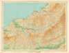 SOUTH WEST WALES Cardigan Pembrokeshire Carmarthen Llandilo Newport 1939 map