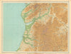 CAMBRIAN MOUNTAINS Aberystwyth Barmouth Aberdovey Wales Cardigan Bay 1939 map