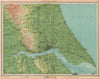 HUMBER ESTUARY Hull Beverley Shows ferry Yorkshire Lincolnshire LARGE 1939 map