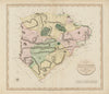 'A New Map of Rutlandshire', by John Cary. Oakham Uppingham. County map 1801
