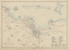 Plan of the Port & Town of CHERBOURG. Octeville Manche. WELLER 1863 old map