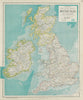 BRITISH ISLES. United Kingdom. Ireland. Counties towns rivers. LETTS 1884 map