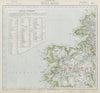 NW IRELAND. Lighthouses. Cod & Ling fishing banks. Connaught. LETTS 1884 map