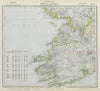 SW IRELAND MUNSTER. Lighthouses. Lifeboat stations. Round towers. LETTS 1884 map