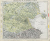 Geological map of the Environs of Dublin. Ireland. LETTS 1884 old antique
