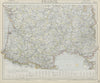 FRANCE SOUTH. Lighthouses. UK-French trade 1876-1880. LETTS 1884 old map