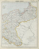 GERMAN EMPIRE EAST. Prussia Poland Posen Silesia Pomerania. LETTS 1884 old map
