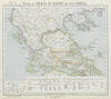NORTHERN GREECE. Turkey in Europe. Lighthouses. British Consuls. LETTS 1884 map