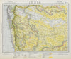 WESTERN BRITISH INDIA Maharashtra Bombay Mumbai Pune Goa Railways LETTS 1884 map