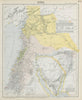 LEVANT. Syria Palestine Lebanon. Lighthouses. Inset Sinai Negev. LETTS 1884 map