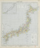 JAPAN. Lighthouses & British Consuls. Silk & tea exports. LETTS 1884 old map