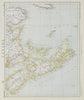 NOVA SCOTIA New Brunswick Prince Edward's Island. Lighthouses. LETTS 1884 map