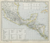 SOUTHERN MEXICO & CENTRAL AMERICA. Lighthouses. Key West Yucatan. LETTS 1884 map