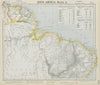 NORTH BRAZIL & GUYANAS. Lighthouses. Graopara Surinam Natal. LETTS 1884 map