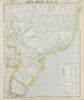 SOUTH BRAZIL URUGUAY. Lighthouses. Bahia Minas Gerais Sao Paolo. LETTS 1884 map