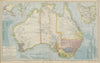 AUSTRALIA. White=unexplored. Violet & green=best sheep country. LETTS 1884 map