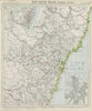 NEW SOUTH WALES showing gold mining stations. Sydney city plan. LETTS 1884 map