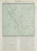 ASTRONOMY Star map chart signs Winter Scorpio Sagittarius Capricorn LETTS 1884
