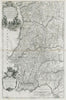 Il Regno di Portogallo. Kingdom of Portugal. DE ROSSI / CANTELLI 1692 old map