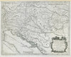 Il Regno d'Ungaria, Transilvania… Bosnia, Croatia… DE ROSSI / SANSON 1683 map
