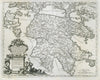 Peloponnesus. Peloponnese. Greece. DE ROSSI / CANTELLI DE VIGNOLA 1685 old map