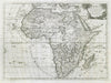 L'Africa. DE ROSSI / SANSON 1677 old antique vintage map plan chart