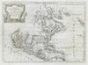 L'America Settentrionale. North America Insular California ROSSI/SANSON 1677 map
