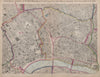 CASSELLS LONDON Central. Bloomsbury Covent Garden City Holborn. WELLER 1868 map