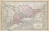 Colton's Dominion of Canada No. 2 Ontario. Great Lakes. Upper New York 1869 map