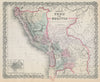 Colton's Peru and Bolivia w/ Litoral coast pre 1879 War. Lima plan 1869 map