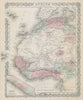 West Africa. Liberia Sahara Senegambia Guinea. Mountains of Kong COLTON 1869 map