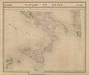 Europe. Naples & Sicile #26 Southern Italy Sicily Albania. VANDERMAELEN 1827 map