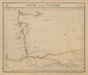 Asie. Tartarie #53 Caspian Sea. Turkmenistan Iran. VANDERMAELEN 1827 old map