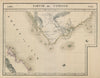 Asie. Partie de Camboge #110 Mekong delta Vietnam Cambodia VANDERMAELEN 1827 map